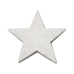Obraz premium PNG Textured white star shape
