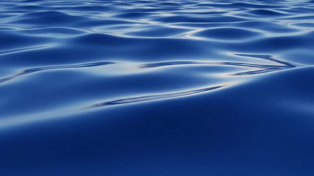 Liquid style wave surface gently undulating in smooth hypnotic motion forming relaxing seamless loop abstract animation background.
