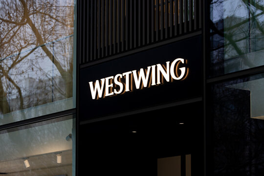 berlin, berlin, germany - 06 02 2026: a westwing  store sign