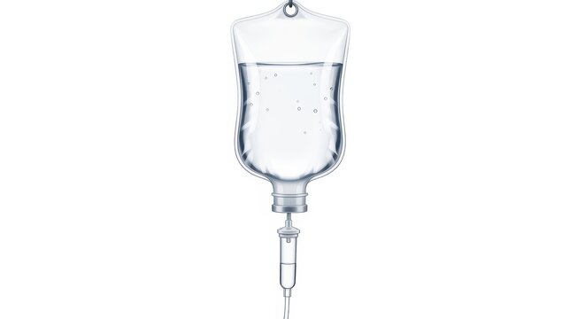 Clear plastic specimen container with blue screw cap medical sample vial for laboratory testing isol