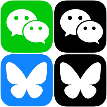 WeChat Bluesky Icons