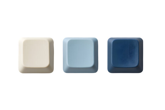 Minimalist keycap design with rounded edges and concave surfaces, symbolizing style and functionality.