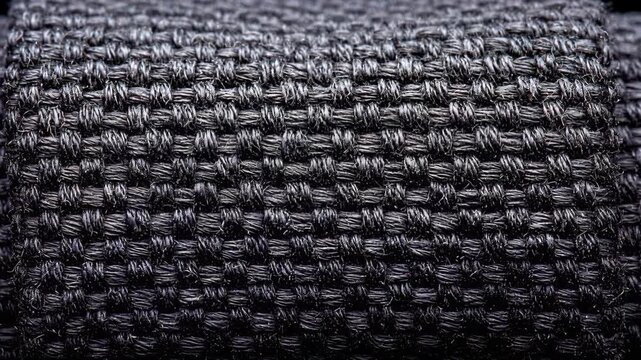 Woven Texture: A detailed close-up shot of a meticulously woven fabric, showcasing the intricate texture and craftsmanship. 