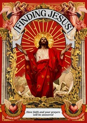 Obraz premium Finding Jesus poster template