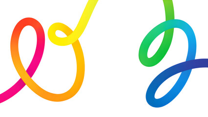 Abstract a close-up of vibrant, flowing lines in a spectrum of colors, evoking a sense of creativity and dynamic energy. The image is clean and modern. © Graph Rover