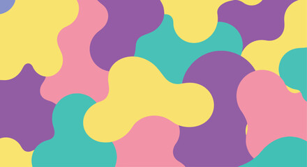 Pastel Camouflage Pattern A Vibrant and Abstract Design with Organic Shapes and a Repeating, Symmetrical Layout