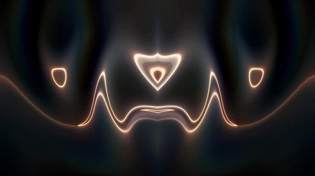 Hypnotic Copper Liquid Loop - Animated Background