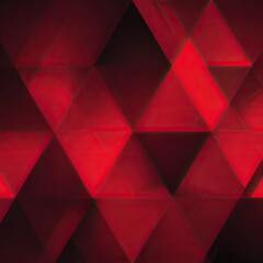 Obraz premium Abstract background with many triangles in deep red colors, blurred edges and gradients