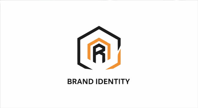 Brand identity logo design template.
