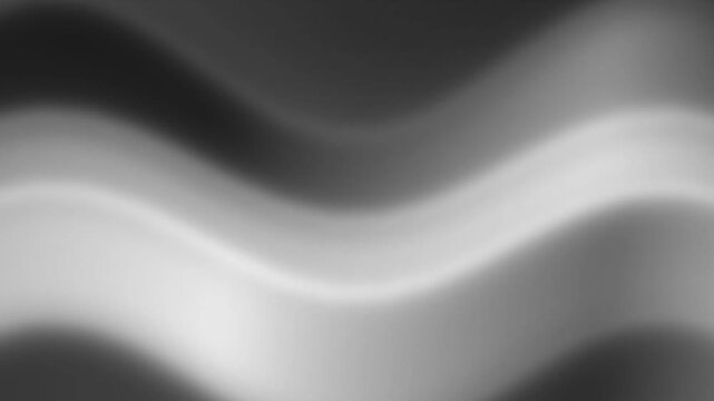 Abstract monochrome liquid flowing wave motion background animation. smooth smoke motion.