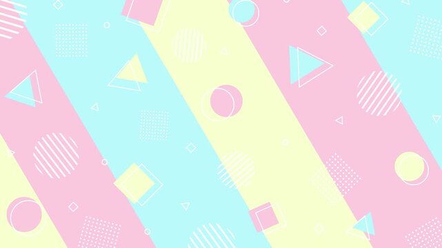 Pop and colorful stripe pattern and geometric background