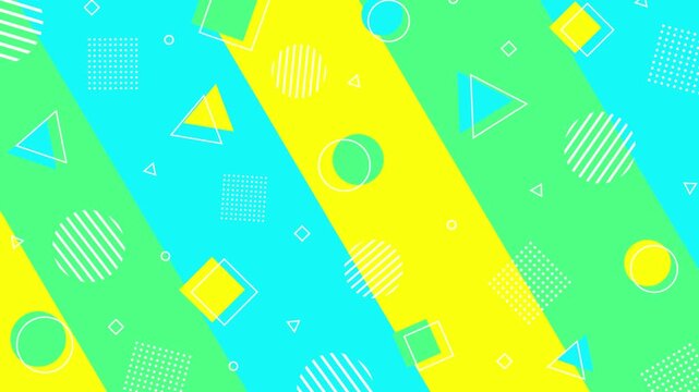 Pop and colorful stripe pattern and geometric background