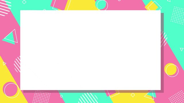 Pop and colorful stripe pattern and geometric background