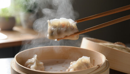 Lifting Dumpling with Chopsticks