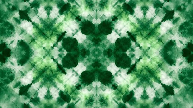 Green Tie Dye Pattern Background Design.