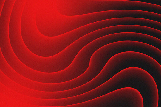 Red Modern gradient monotone wave light perspective geometric prism shape and halftone twirl abstract line technology silk swirl