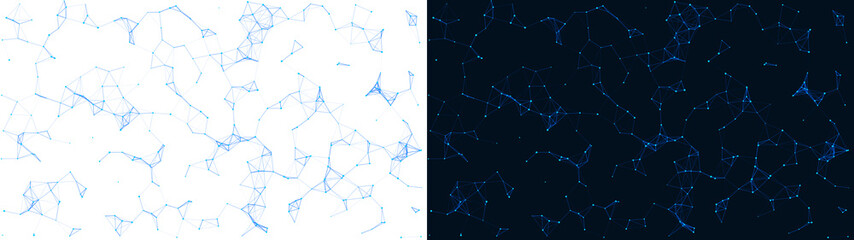 PNG image of Abstract network connections featuring glowing nodes and connecting lines creating a digital mesh on transparent background © towsif