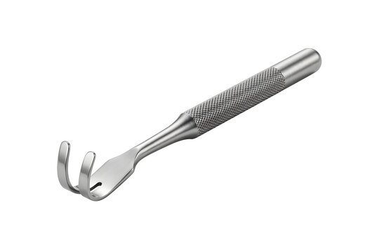 Stainless Steel Blunt Rake Surgical Retractor Isolated on White Background