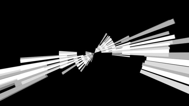 Motion graphics dashed lines loop animation progress indicator