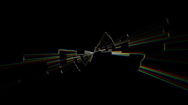 Motion graphics dashed lines loop animation progress indicator