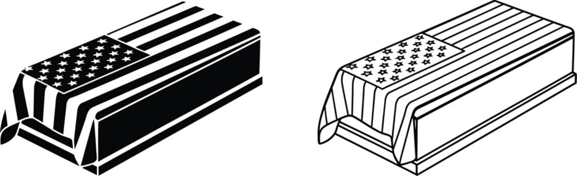 American flag design patterns Vector