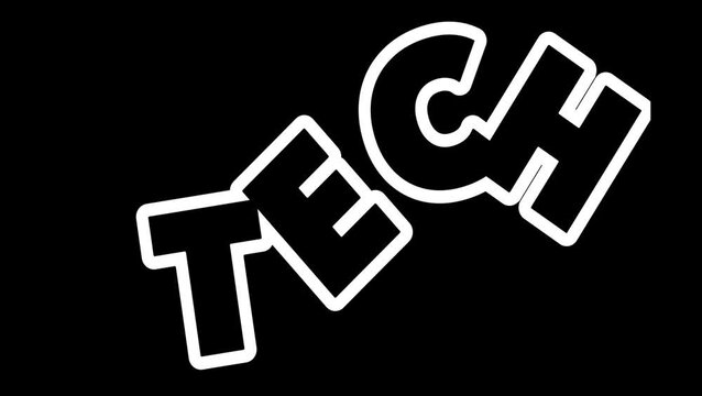 Tech ext animation 4K video, Motion video, Glow