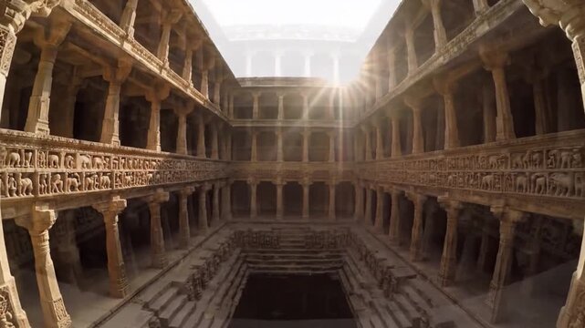 Ancient Nagaland Stepwell Architecture with Majestic Stone Carvings