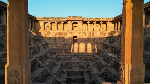 Ancient Nagaland Historical Stepwell with Intricate Stone Carvings