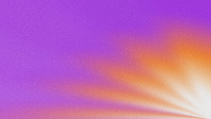Grainy purple to orange gradient abstract background, textured noise effect, modern minimalist design for digital and graphic projects. © yun visual