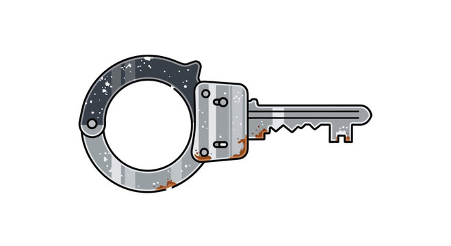 Handcuffs and Key Combination