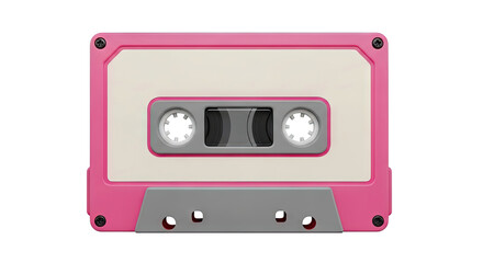 Obraz premium Pink Audio Cassette Tape