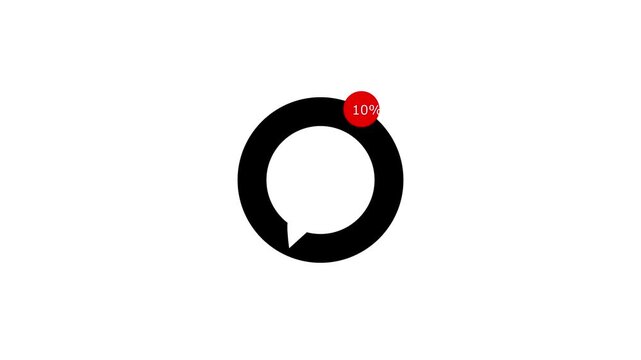 message icon animation. message box icon message animation. New message 17. Animated new message notification with a smooth pop up effect. for chat apps, email alerts, and social media notification.