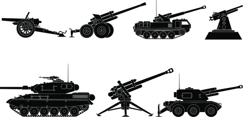 Professional rowing silhouettes set featuring single scull athletes four man crew and eight person team with coxswain for competitive water sports and regatta training © MSTMUNMUN