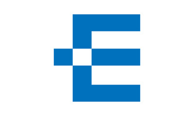 Obraz premium Abstract Letter E Logo Design