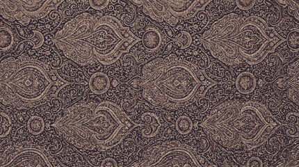 Intricate Persian Paisley Pattern Background with Traditional Ornate Floral Motifs and Elegant Vintage Textile Design © indah