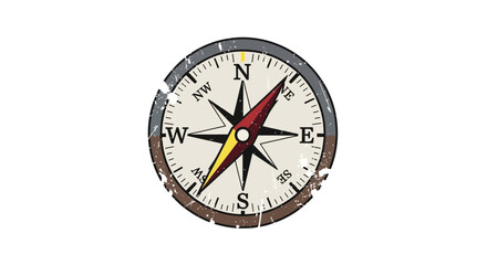 Vintage Compass Navigation Tool
