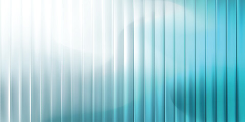 Fototapeta premium Clean white cyan gradient abstract vertical stripes background, minimal modern corporate tech wallpaper banner