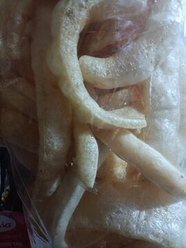 Indonesian Cow Skin Crackers in Plastic Bag &ndash; Traditional Snack