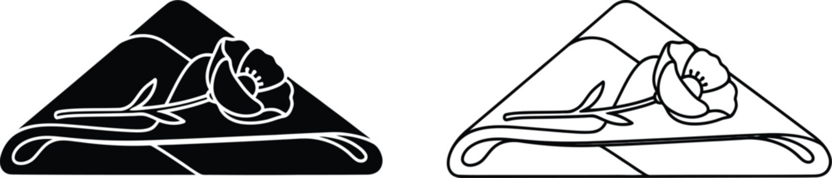 Yoga triangle pose illustration Vector