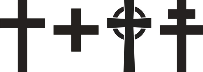  Christian Cross SVG Bundle 2026, Celtic and Orthodox Cross Silhouette Set, Religious Faith Vector Clipart, Clean Cut Files for Cricut and Sublimation 2026 