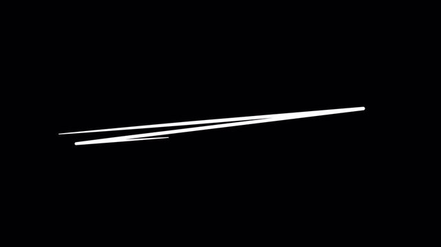 A Set of circles and line art. simple motion graphic animation of a clean minimal style, rough underline, paint brush stroke, sketching elements on a transparent background, alpha channel.