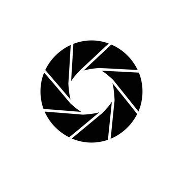 Camera shutter icon graphic design.