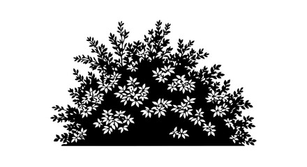 Obraz premium Black and white fractal snowflake design.