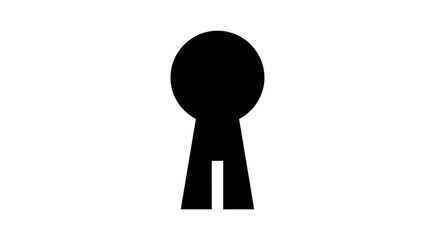 Black Key Icon Symbol Design Element. © LAILATUS