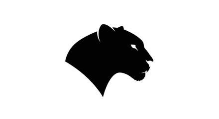 Black Panther Silhouette Profile View. © LAILATUS