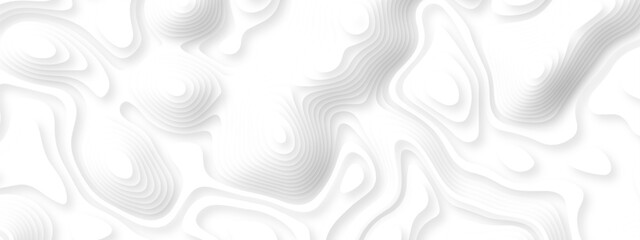 Abstract background vector Abstract wavy line 3d paper cut white background. Abstract pattern with lines. Abstract sea map geographic contour map and topographic contours map background. © armans