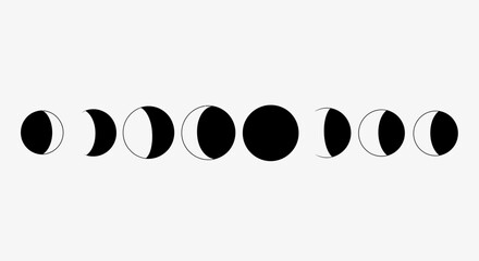 Phases of the Moon Cycle. © alvin