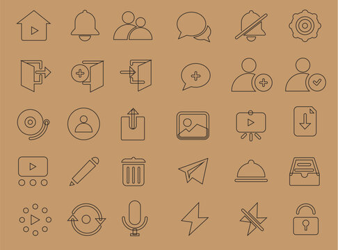 seamless pattern with icons