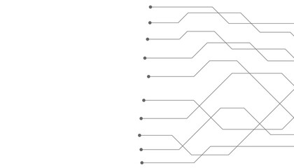 Abstract futuristic circuit board Illustration, Circuit board with various technology elements. Circuit board pattern for technology background. © Rayhan