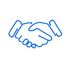 Obraz premium Abstract illustration of a handshake, symbolizing agreement, partnership, and trust, suitable for business and collaboration concepts